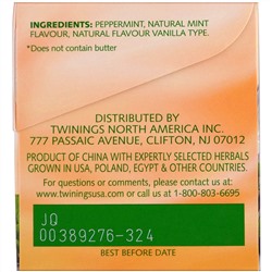 Twinings, Травяной чай, мятный леденец, не содержит кофеин, 20 чайных пакетиков, 1.41 унции (40 г)