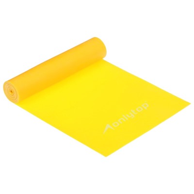 УЦЕНКА Эспандер ленточный для фитнеса ONLYTOP, 150×15×0.035 см, 5 кг, в тубе, МИКС