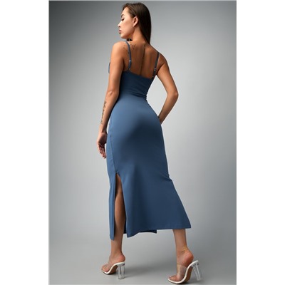 Женское платье-сарафан с разрезами Happyfox