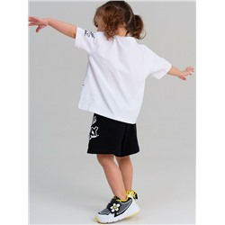 Комплект детский трикотажный для девочек: фуфайка (футболка), шорты
