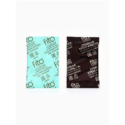 Крем-краска стойкая для бровей и ресниц Fito color, коричневый 3.0, 2х2 мл