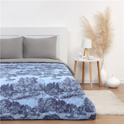 Покрывало евро «Этель» Japanese garden, 230×210±5 см, микрофибра