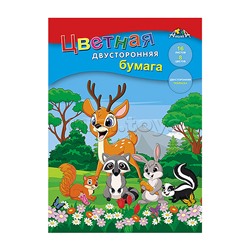 Картон цветной 10л. 10цв. волшебный А4 папка "Забавный щенок"
