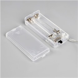 УЦЕНКА Гирлянда «Нить», 2 м, с насадками «Бумажный фонарик розовый», IP20, 10 LED, батарейка AAх2 (не в комплекте), прозрачная нить, свечение тёплое белое