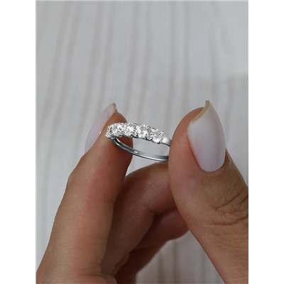 Серьги из серебра с фианитами родированные 925 пробы S2180771010р