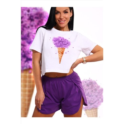 Пижама с шортами Сирень НАТАЛИ, 1103573