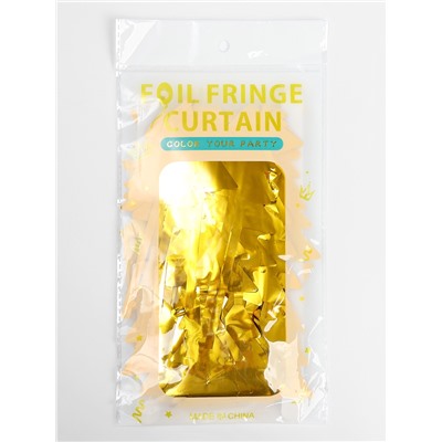 Занавес новогодний для фотозоны «Ёлочка», золотой