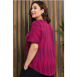 Блуза Альхена (красно-синяя) Б13318-3М