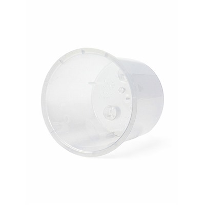 Кашпо для цветов Desert, 2.3 л, d=15.7 см, h=15.2 см, пластиковое, со вставкой, прозрачное