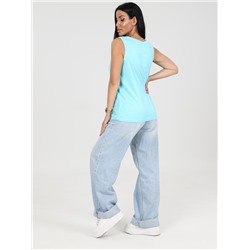 Апрель уно - майка голубой