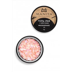 Manita Professional Гель-лак для ногтей с блёстками / Masquerade №11, 5 г KRISTALLER, 1229994