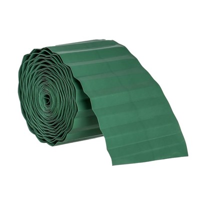 Лента бордюрная, 10 см × 9 м, толщина 0,6 мм, пластиковая, зелёная, Greengo