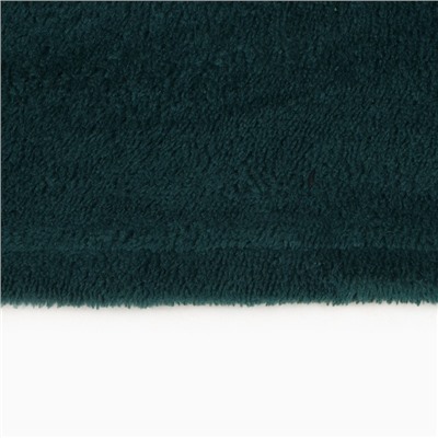 Плед с рукавами «Этель», 150×200 см, корал-флис, изумрудный