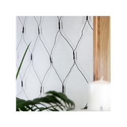 Гирлянда «Сеть» 1.6×1.6 м, IP20, тёмная нить, 144 LED, 8 режимов, 220 В, свечение мульти