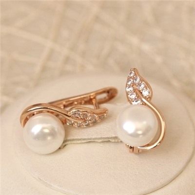 Серьги позолота H01-6905