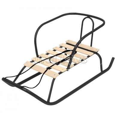 Игрушка. Санки детские "Ветерок 1+" (черный)