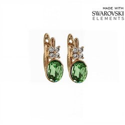 Серьги с кристаллами Swarovski