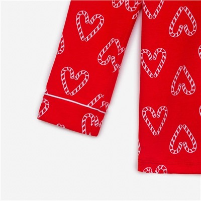 Пижама новогодняя женская (рубашка, брюки) KAFTAN Love, размер 40-42