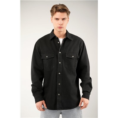 Мужская джинсовая рубашка Happyfox