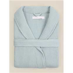 Халат вафельный женский SL HOME: Basic «Аззура», размер 46-48, бирюзовый
