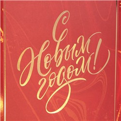 Пакет подарочный новогодний ламинированный «С Новым годом», 21×30×15 см