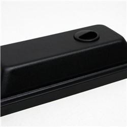 Аквариум «Прямоугольный Атолл» с крышкой, 16 л, 35×17×27/32 см, чёрный