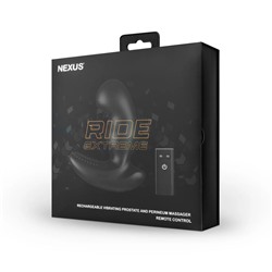 Черный вибромассажер простаты Nexus Ride Extreme - 14,1 см.