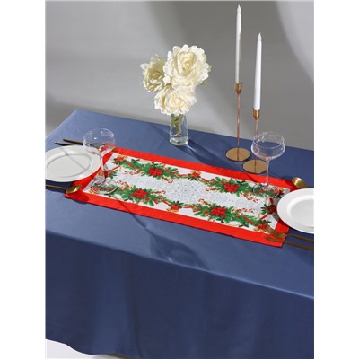 Дорожка на стол «Этель» Рождественский балл 30×70 ±3 см, 100% хлопок, саржа 190 г/м²