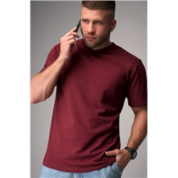 Мужская футболка больших размеров c V-вырезом Happyfox