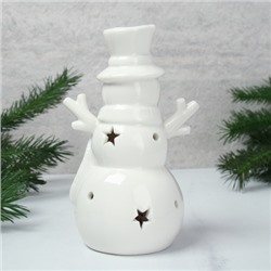 Фигурка Снеговик с подсветкой 14 см новогодний / YZ23673 /уп 48/LED