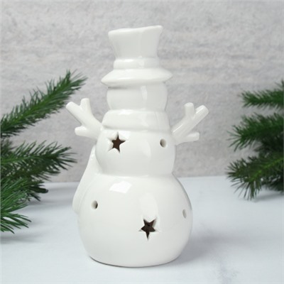 Фигурка Снеговик с подсветкой 14 см новогодний / YZ23673 /уп 48/LED