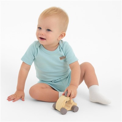 Костюм детский (боди, шорты) MINAKU, рост 62-68 см, ментол