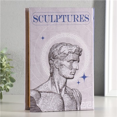 Шкатулка книга - сейф «Греческая скульптура», дерево, искусственная кожа, зеркало, 24×16×5 см