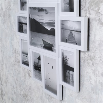 Фоторамка коллаж 61х61 белая / 342-1 /уп 12/11 фото