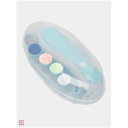 Детский триммер для ногтей пилка 6 насадок,свет, Baby Nail Trimmer