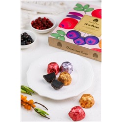 Ягодень Ассорти / брусника, облепиха, черноплодная рябина / коробка / 200 г / ТМ Сибирский кедр