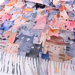 Платок CY2593-1 Кошки