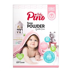 Baby Pino Мыльный порошок для стирки детского белья гипоаллергенный 0+ / Laundry Detergent Pink, ручная стирка, 400 г 25216