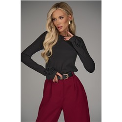 Лонгслив Эми (чёрный)