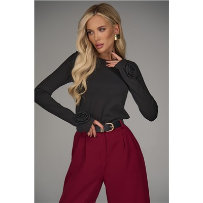 Лонгслив Эми (чёрный)