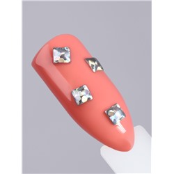 Заклёпки для декора, объёмные, 12 ячеек, голографические, цвет серебристый