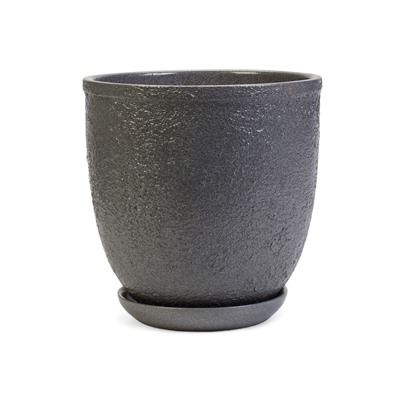 Горшок для цветов «Шагрень», 5 л, d=21.5 см, h=22 см, керамический, с поддоном
