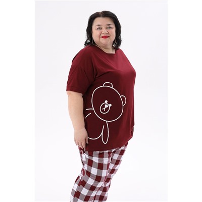 Пижама с брюками больших размеров Мишка НАТАЛИ, 1197421