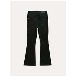 Актуальная коллекция CONTE CON-809 Черные джинсы-клёш с высокой линией талии