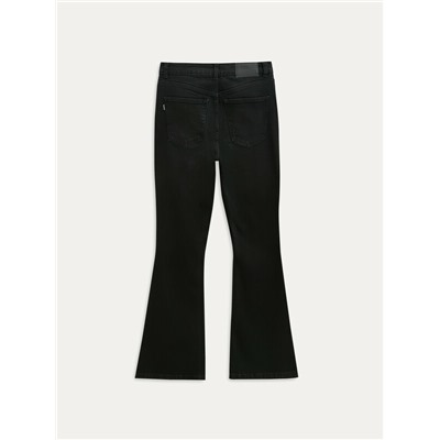 Актуальная коллекция CONTE CON-809 Черные джинсы-клёш с высокой линией талии