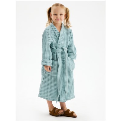 Халат вафельный детский SL HOME: Kids «Аззура», размер 38, 100% хлопок, 280 г/м²