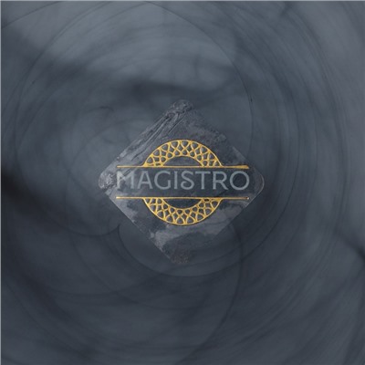 Тарелка Magistro «Вирпул», d=32 см, стекло, голубая
