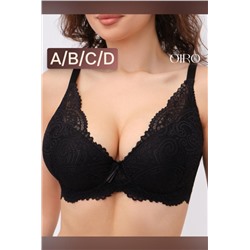 Бюстгальтер кружевной OIRO с пуш-ап ALICE 1032 (Черный)