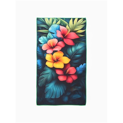 Полотенце пляжное «Этель» Tropics, 70×140 см, микрофибра 200 г/м²