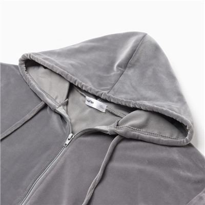 Костюм женский (толстовка, брюки) KAFTAN Plushy, размер 40-42, серый